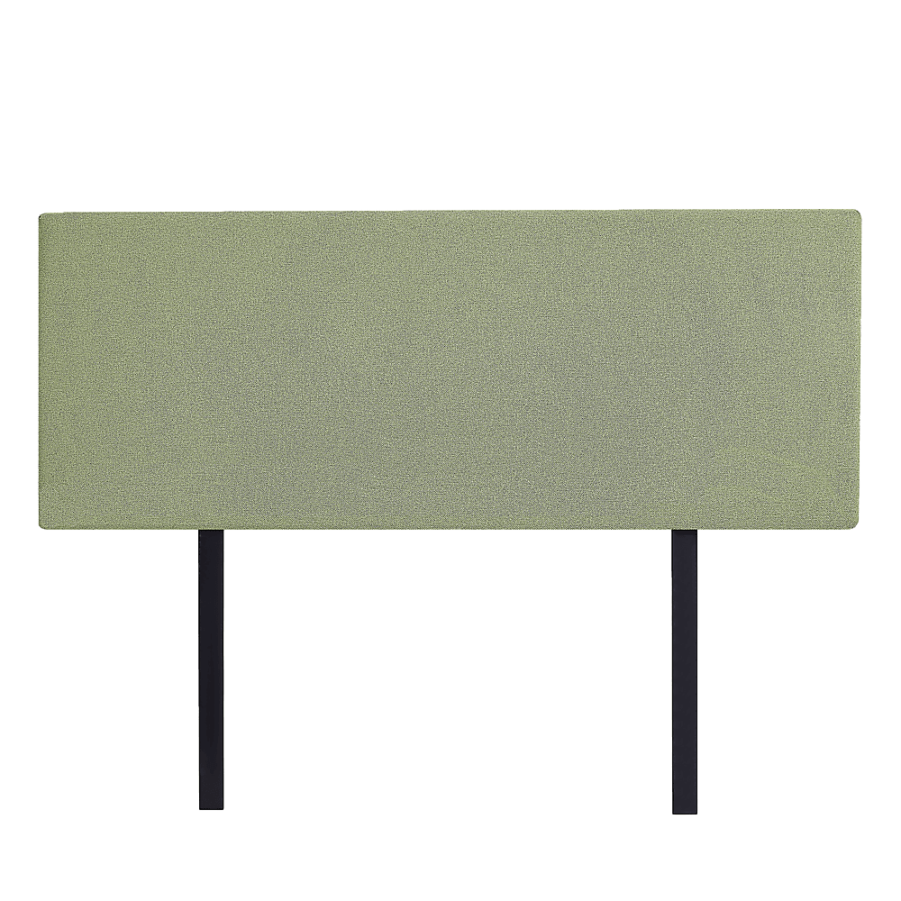 Linen Fabric Double Bed Deluxe Headboard Bedhead - Olive Green