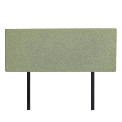 Linen Fabric Double Bed Deluxe Headboard Bedhead - Olive Green