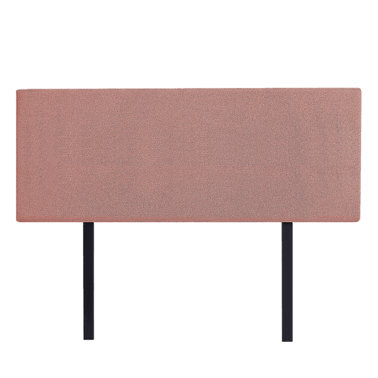 Linen Fabric Queen Bed Deluxe Headboard Bedhead - Pearl Copper Brown