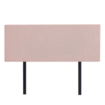 Linen Fabric Queen Bed Deluxe Headboard Bedhead - Pale Pink