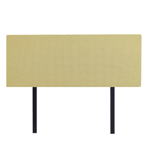 Linen Fabric Queen Bed Deluxe Headboard Bedhead - Sulfur Yellow