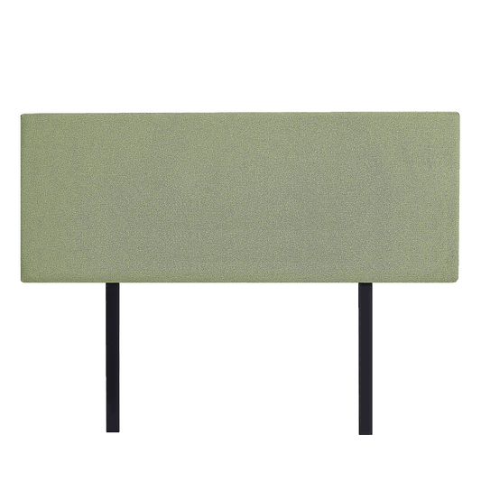 Linen Fabric Queen Bed Deluxe Headboard Bedhead - Olive Green