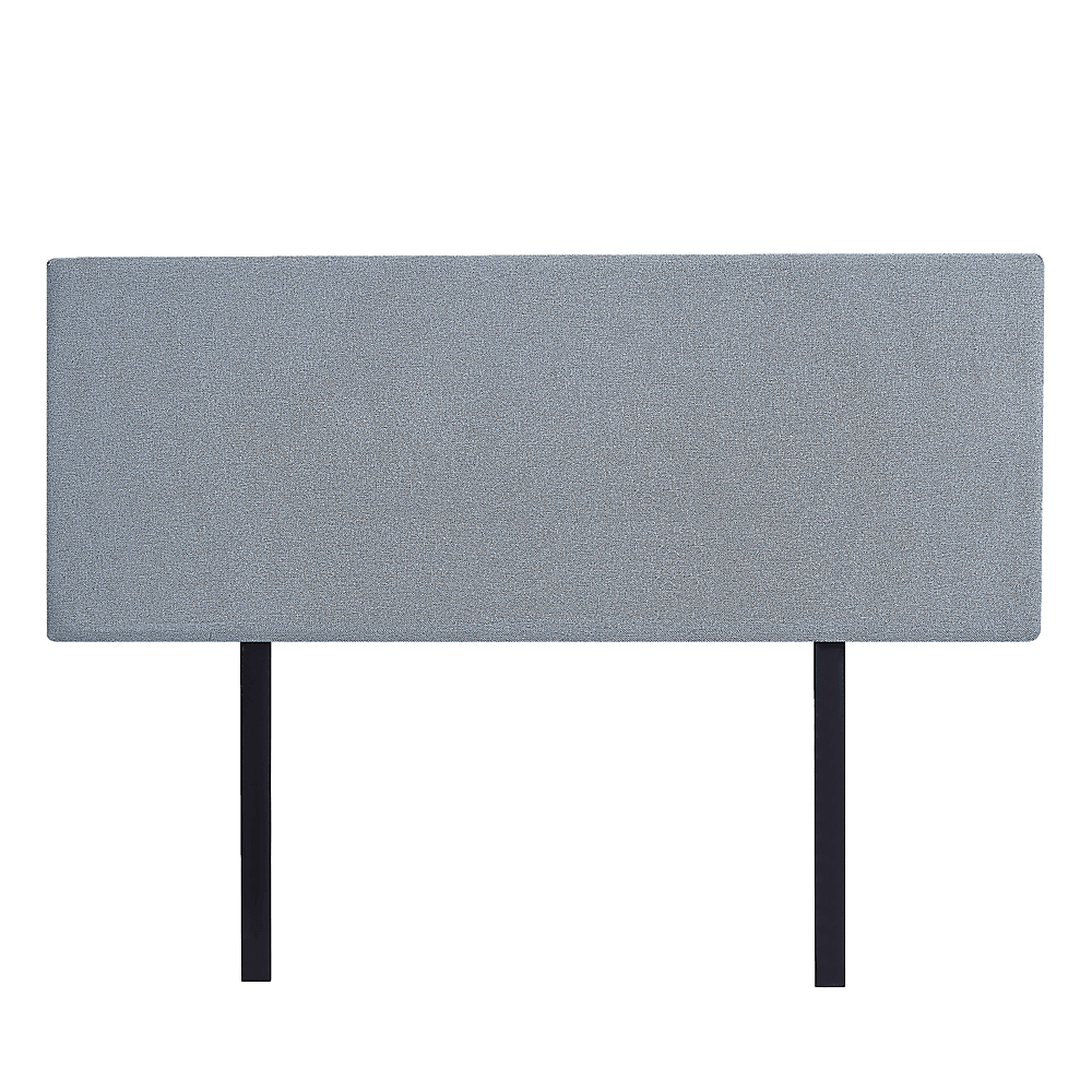 Linen Fabric Queen Bed Deluxe Headboard Bedhead - Berlin Blue