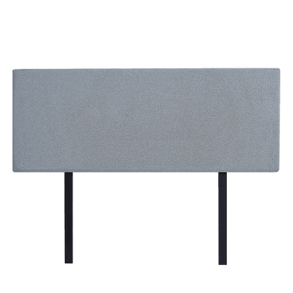 Linen Fabric Queen Bed Deluxe Headboard Bedhead - Berlin Blue