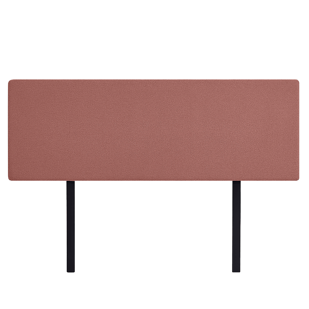 Linen Fabric King Bed Deluxe Headboard Bedhead - Pearl Copper Brown