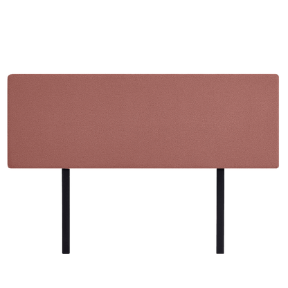 Linen Fabric King Bed Deluxe Headboard Bedhead - Pearl Copper Brown