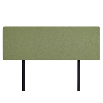Linen Fabric King Bed Deluxe Headboard Bedhead - Olive Green