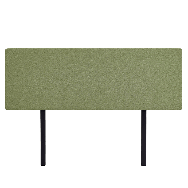 Linen Fabric King Bed Deluxe Headboard Bedhead - Olive Green