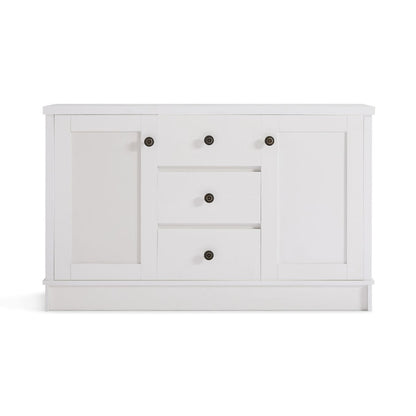 Margaux White Coastal Style Sideboard Buffet Unit