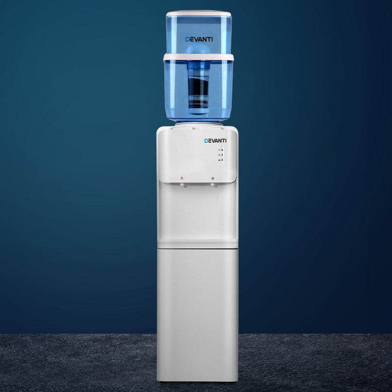 Devanti Water Cooler Dispenser Stand 22L Bottle White