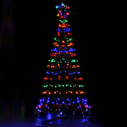 Jingle Jollys Solar Christmas Tree 2.1M 264 LED Xmas Tree Decor Multi Colour