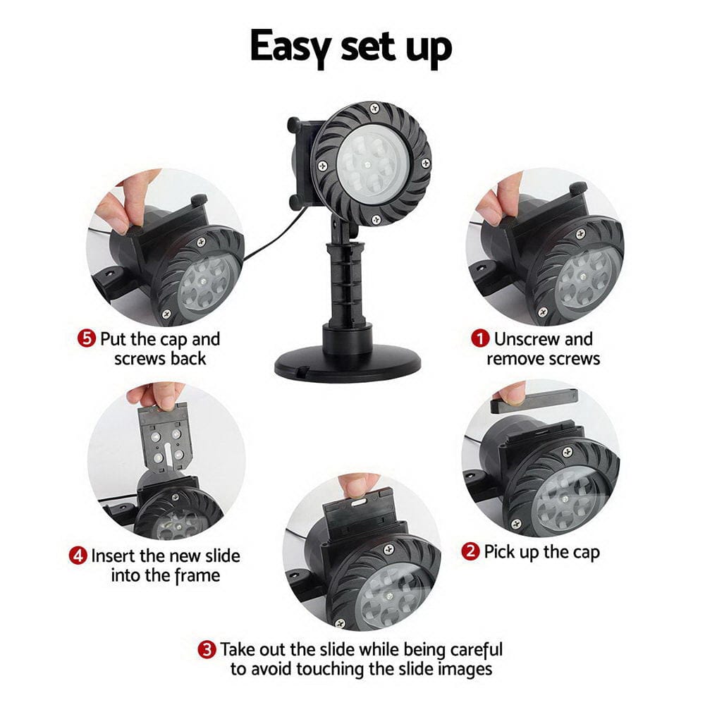 1X Projector Light Christmas Lights Laser Outdoor Decorations Jingle Jollys