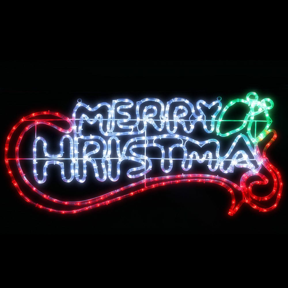 0.96M Christmas Lights Merry Christmas 288 LED Decorations Jingle Jollys